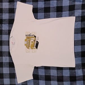 Vintage. Made in USA. 1987. Jerzees. Organ Music Tee. Single-stitch. Size Large